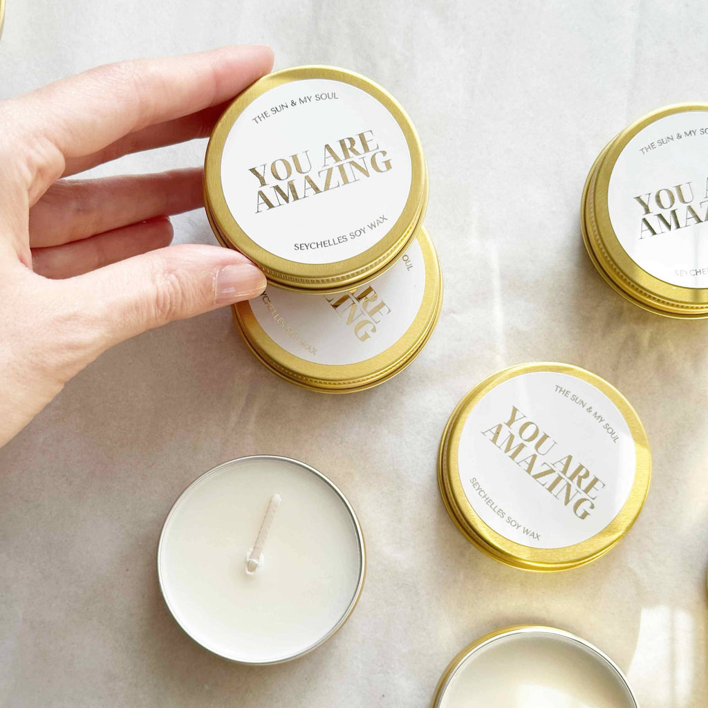 You Are Amazing – Seychelles Scented Soy Wax Candle | For tranquil nights | £6.00