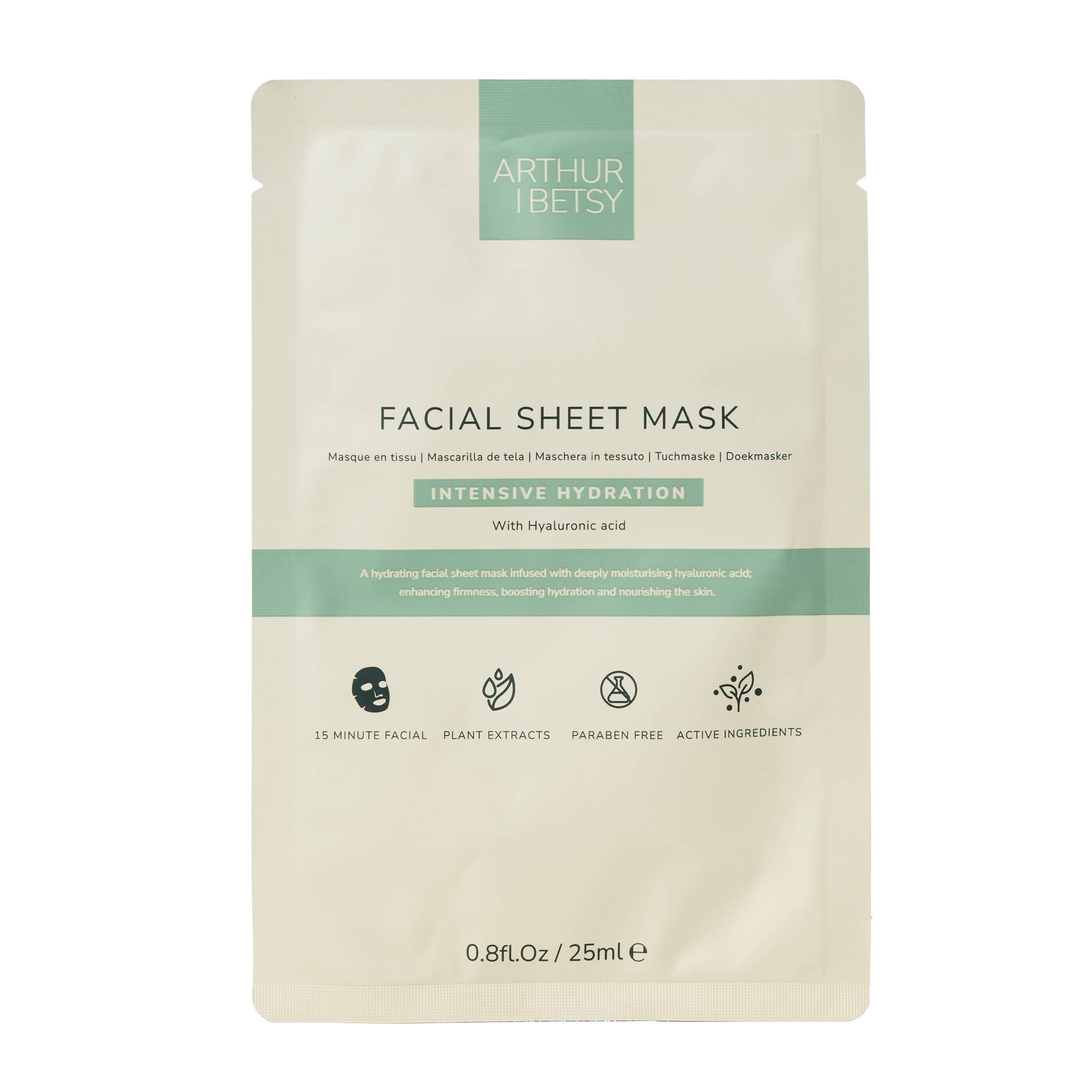 Luxurious moisturising facial sheet mask with sodium hyaluronate | Revitalise, refresh and rejuvenate |£2.95