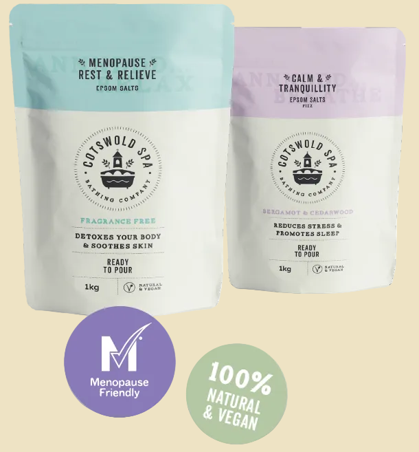 Menopause Magnesium Rest & Relieve Epsom Salts with Bergamot & Cedarwood (GenM) to aid menopause symptoms | £6.50