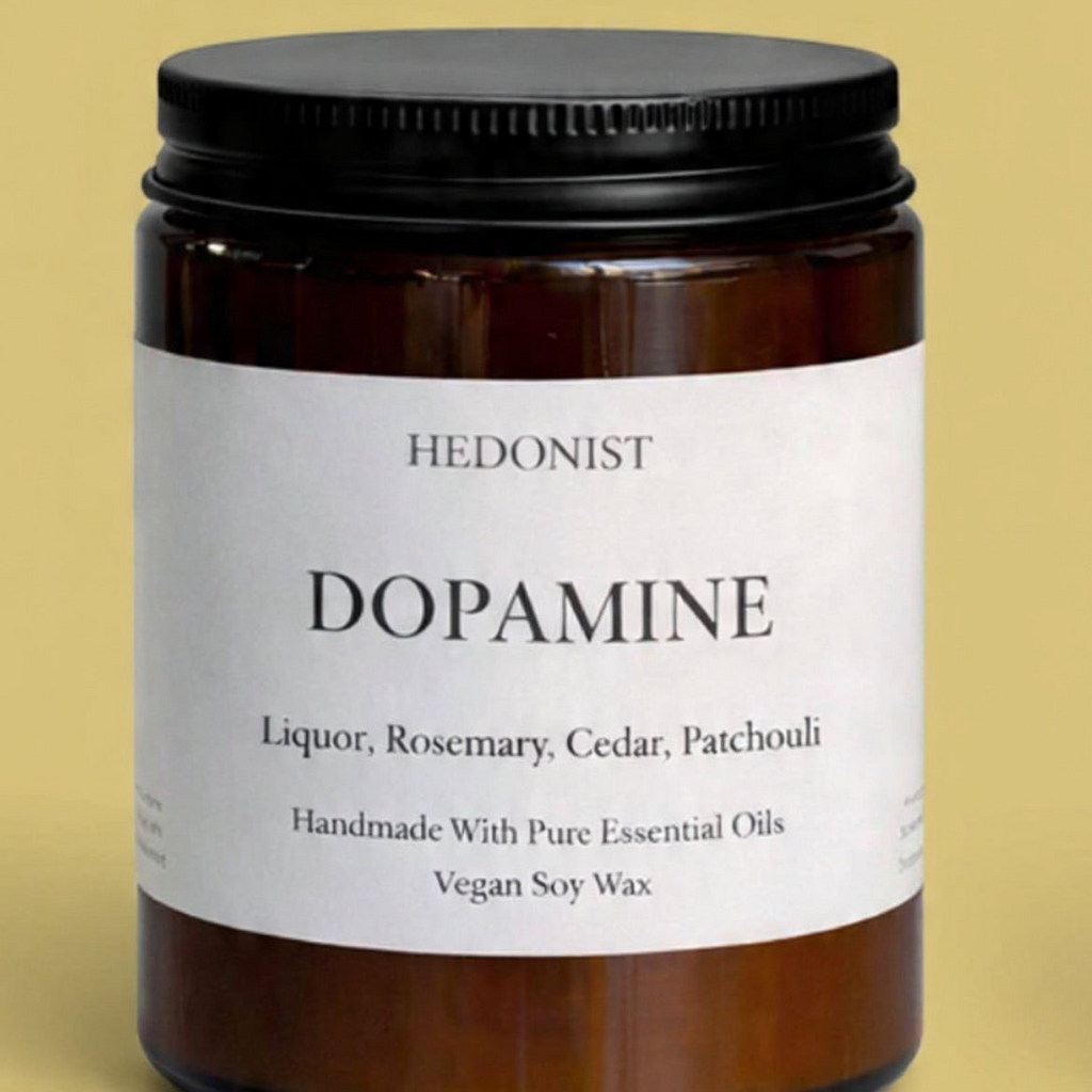 Dopamine Self Care Candle with Liquor, Rosemary, Cedarwood & Patchouli | Ignite your senses | £15.00