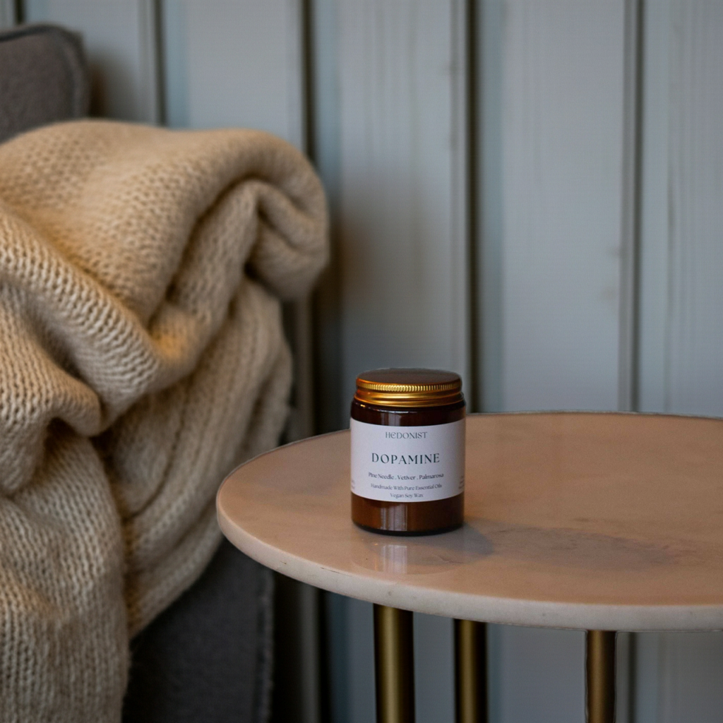 Dopamine Self Care Candle with Liquor, Rosemary, Cedarwood & Patchouli | Ignite your senses | £15.00