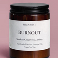 Self Care Burnout Candle with the scent of Cedar & Amber | To combat stress and overwhelm |£15.00