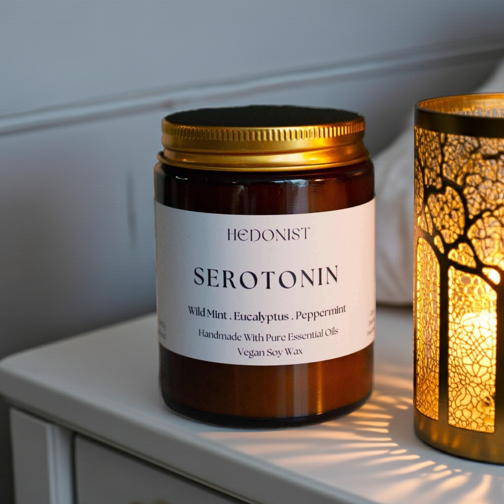 Self Care Serotonin Candle with Garden Mint, Basil & Eucalyptus | To clear your senses | £13.99