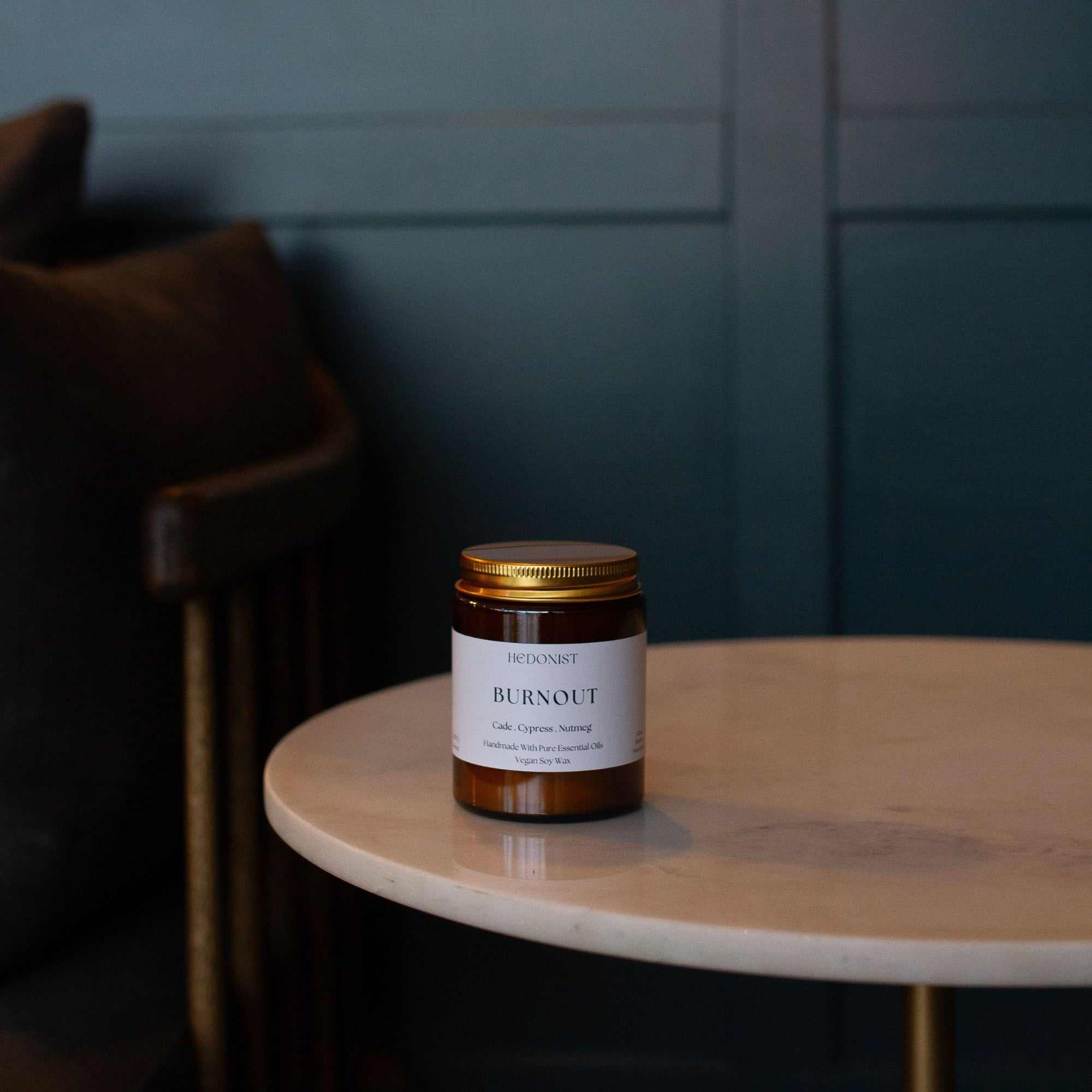 Self Care Burnout Candle with the scent of Ashes, Cedar & Amber | To combat stress and overwhelm |£13.99