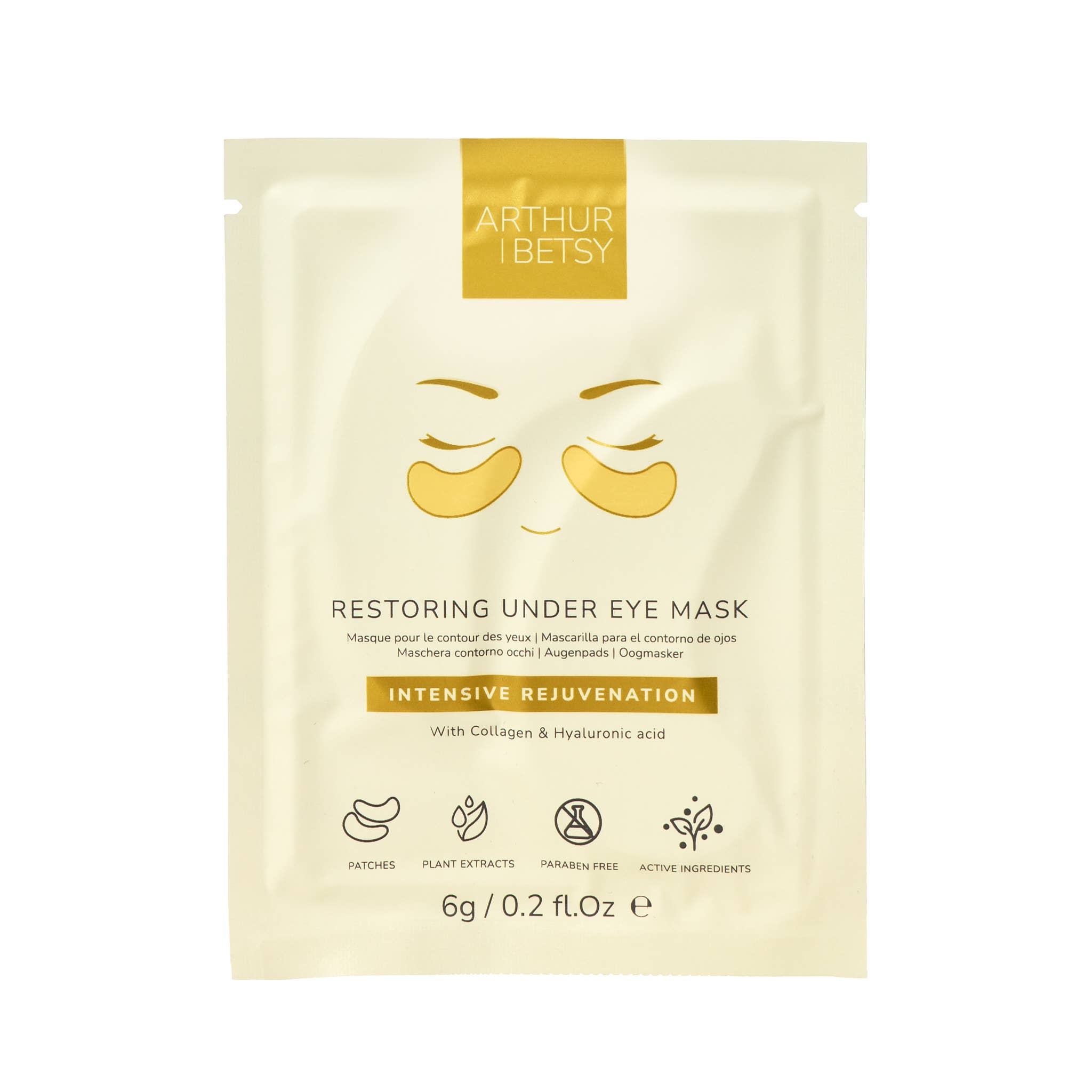 Gold under eye collagen patches | Refresh tired eyes in just 15 minutes | £1.19