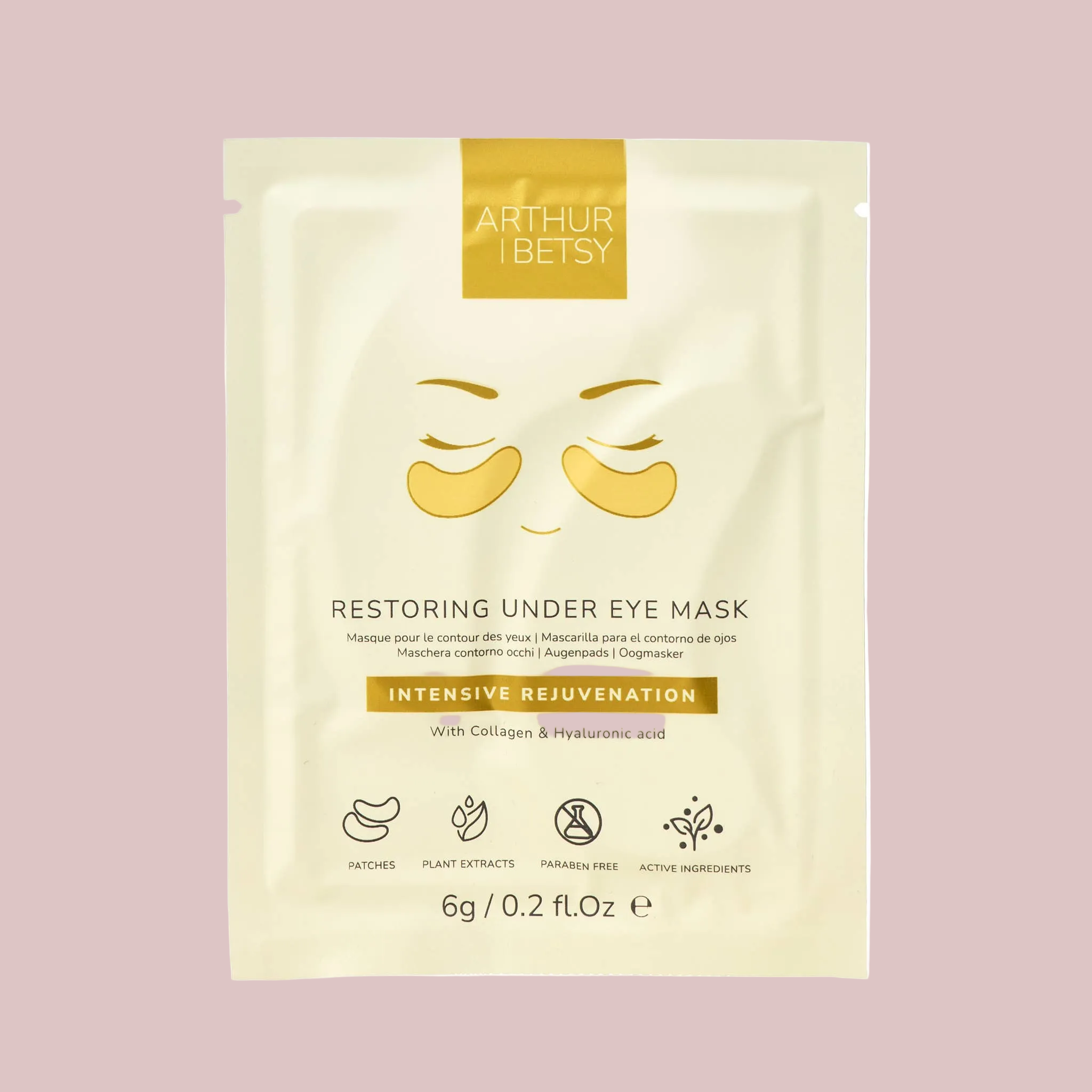 Gold under eye collagen patches | Refresh tired eyes in just 15 minutes | £1.20