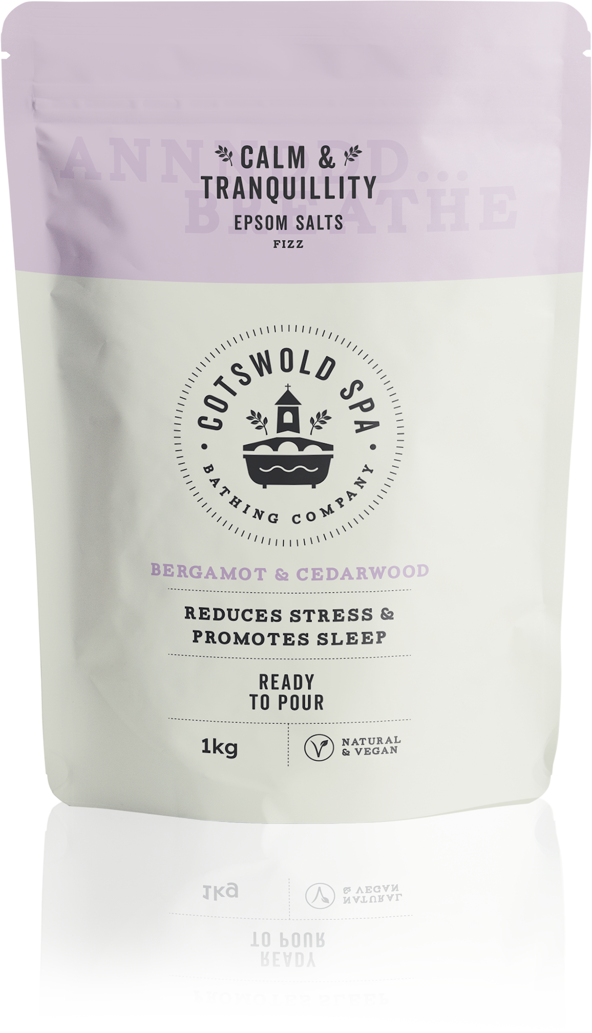 Luxury Epsom Bath Salts with Bergamot & Cedarwood | Calm & Tranquillity | £6.99
