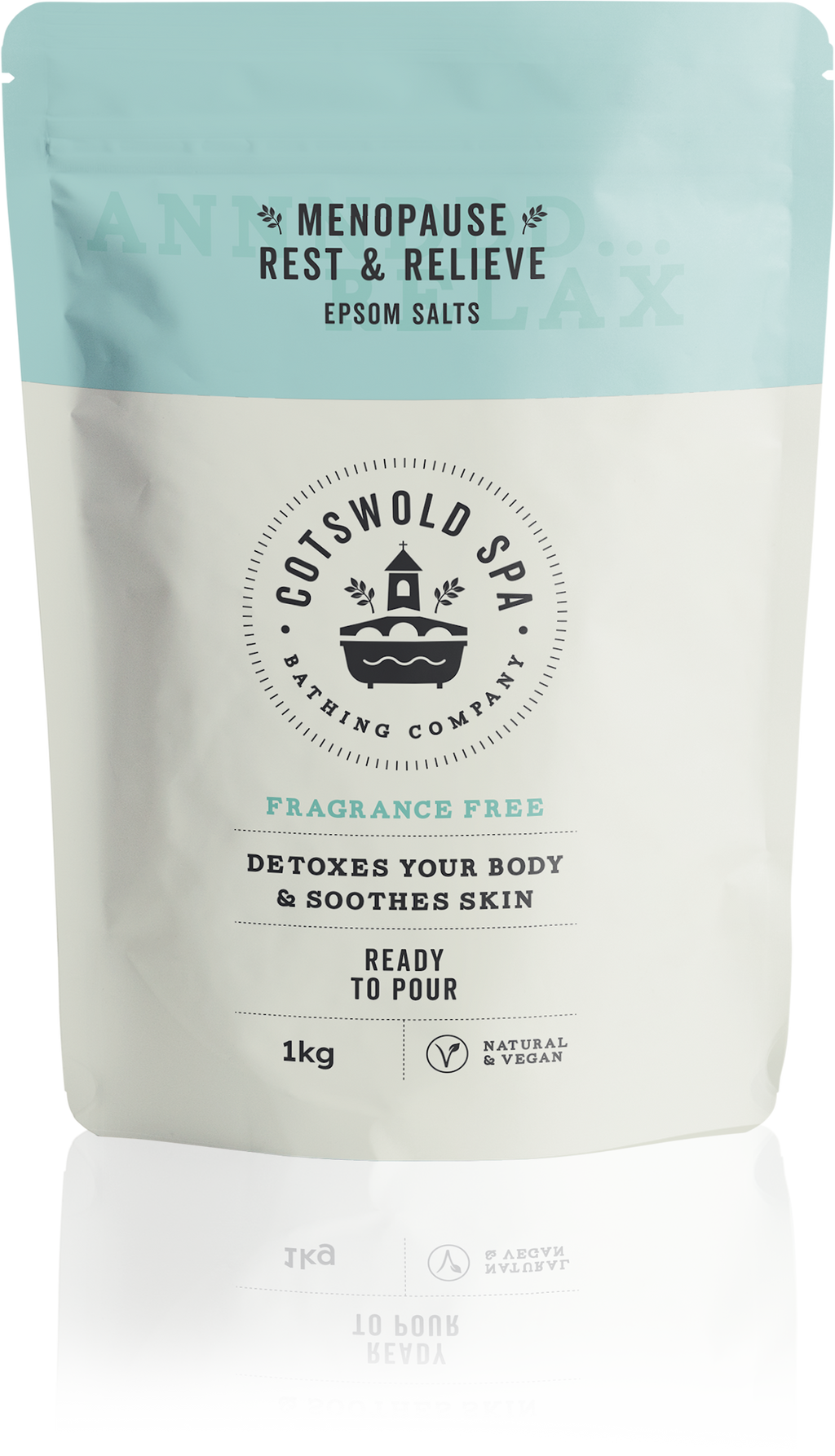 Menopause Magnesium Rest & Relieve Epsom Salts with Bergamot & Cedarwood (GenM) to aid menopause symptoms | £6.50