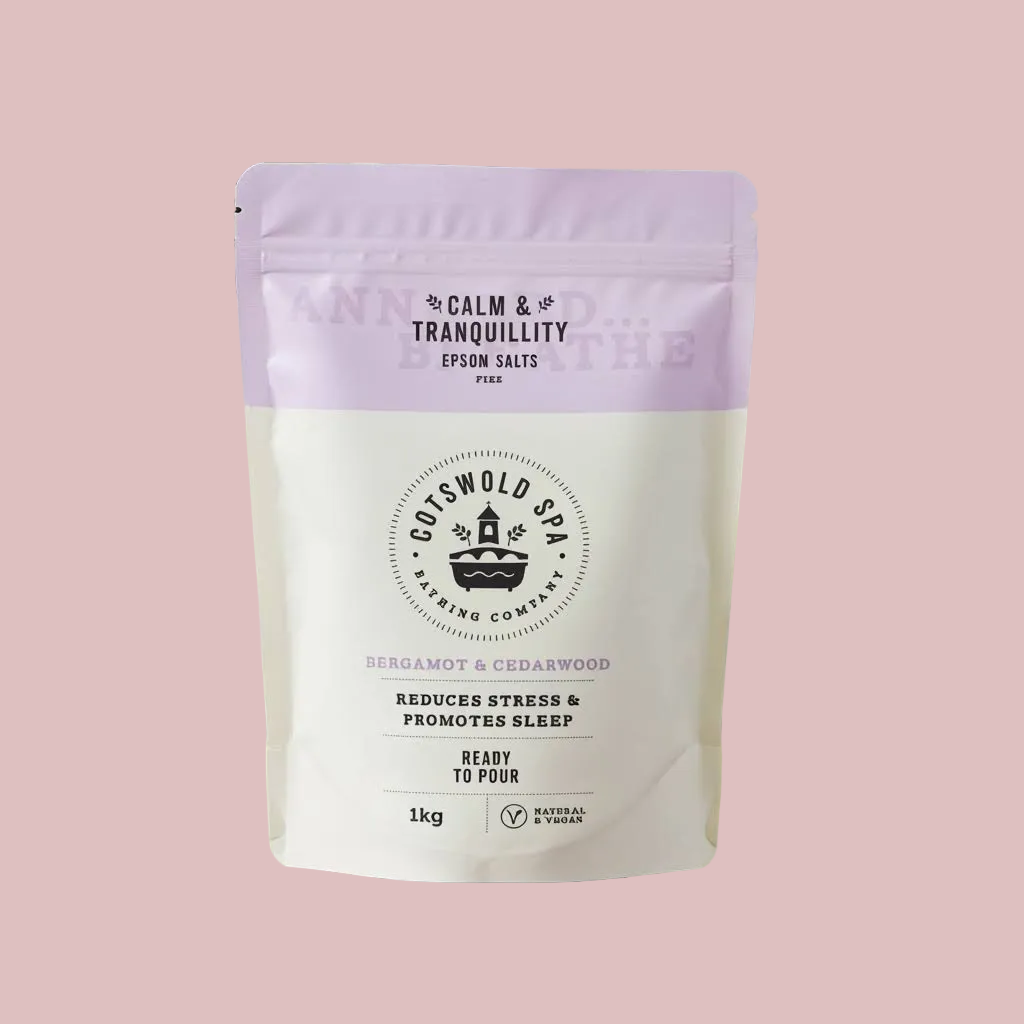 Luxury Epsom Bath Salts with Bergamot & Cedarwood | Calm & Tranquillity | £6.50